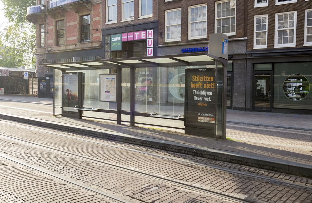 Lege tramhalte Amsterdam