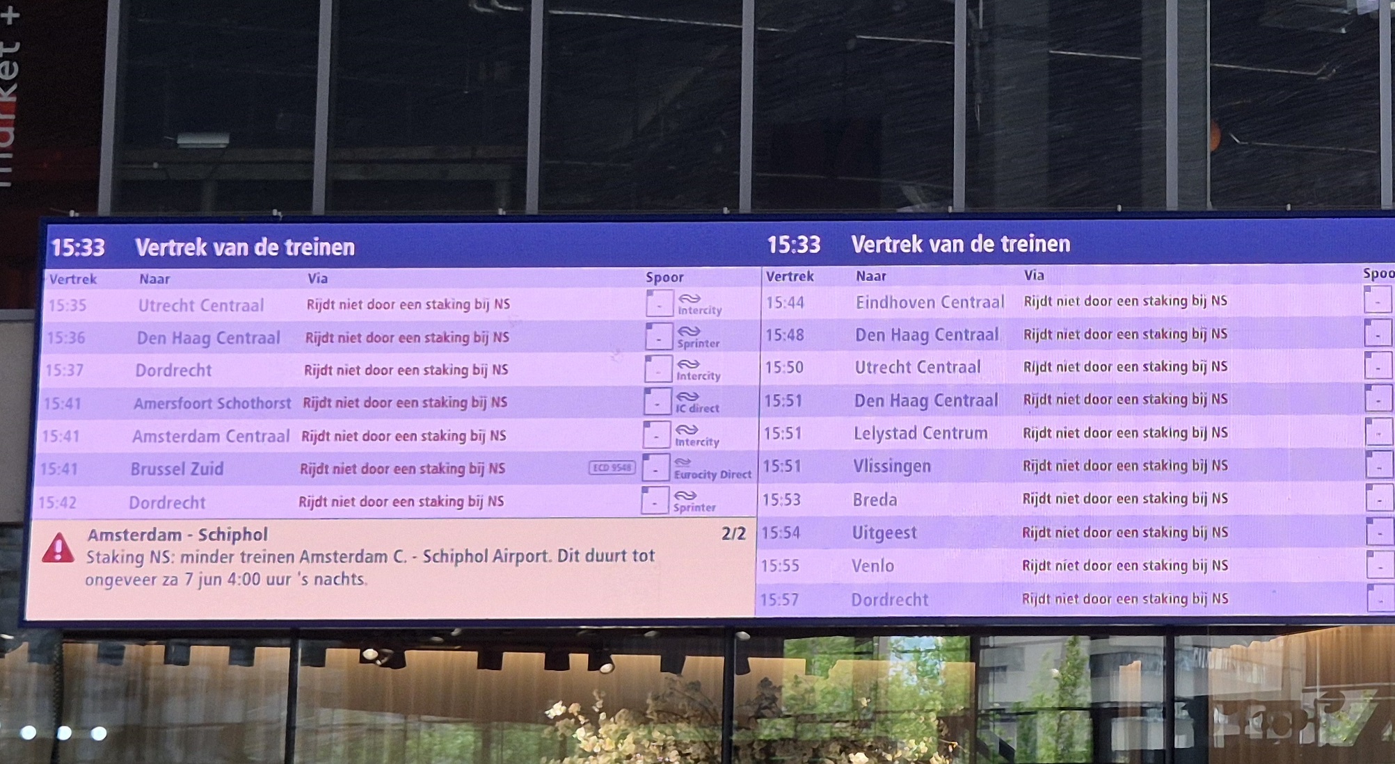 Staking bij NS
