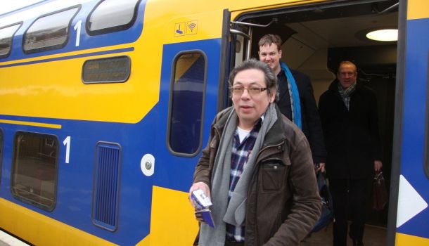 Aldo in de nieuwe Intercity