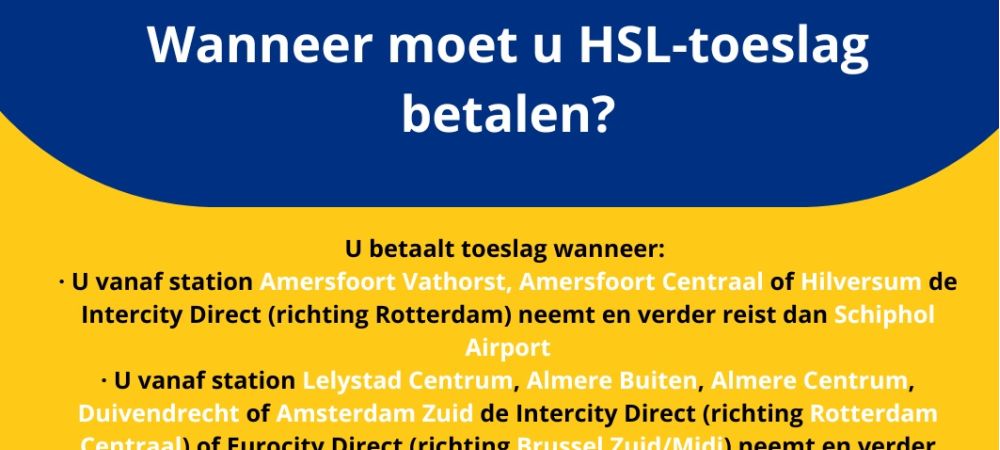 Regels HSL-toeslag