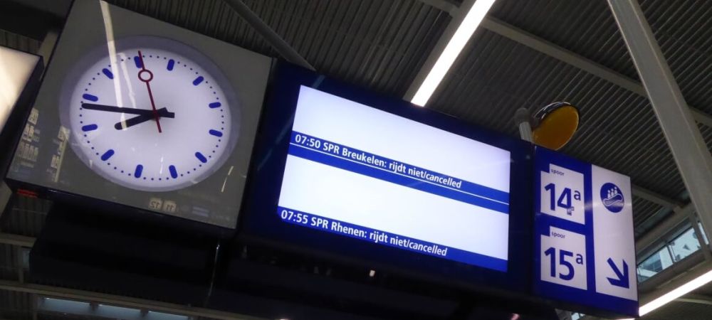 Geen treinen wegens staking