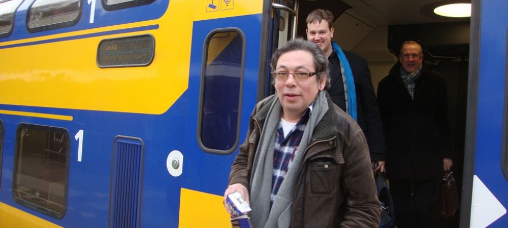 Aldo in de nieuwe Intercity