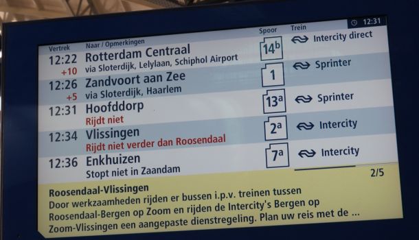 Reisinfo vertragingen