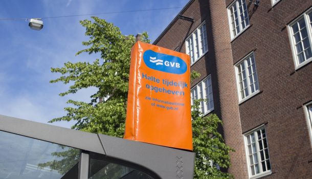 Bushalte GVB opgeheven