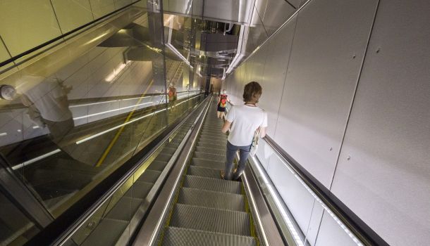 Roltrap metrostation Amsterdam