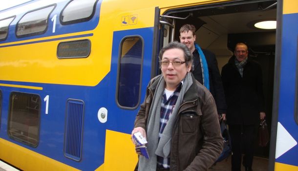 Aldo in de nieuwe Intercity