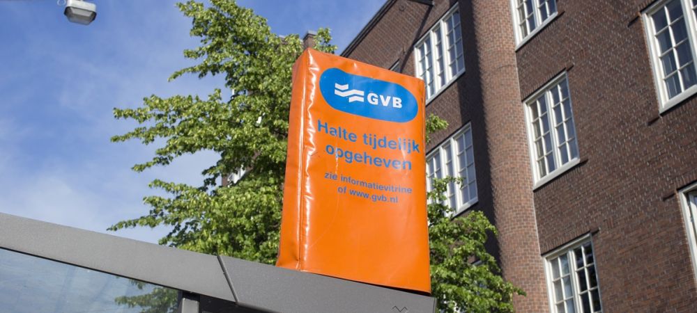 Bushalte GVB opgeheven