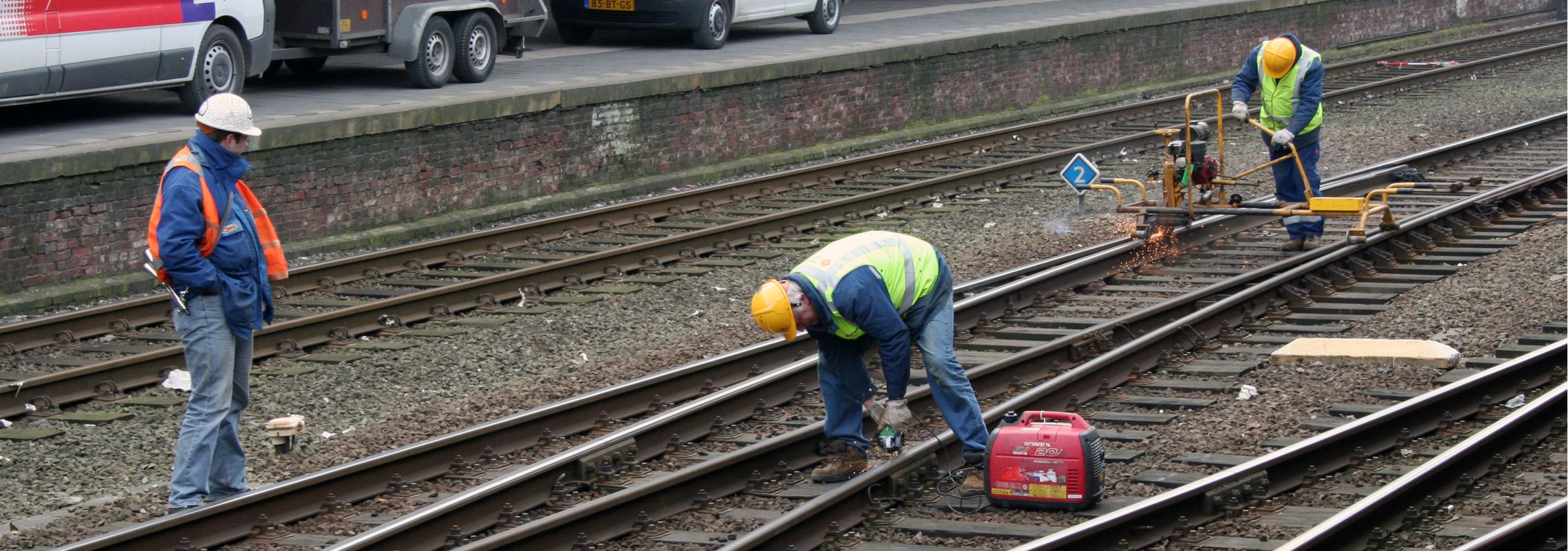 Werk aan het spoor
