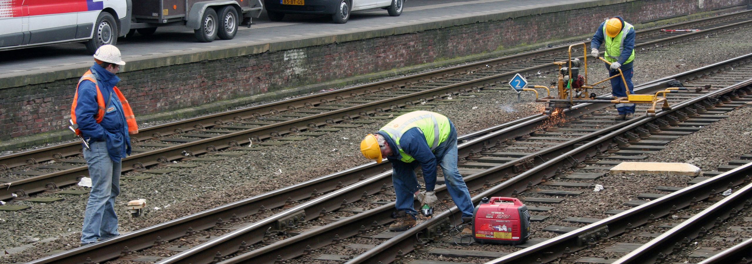 Werk aan het spoor