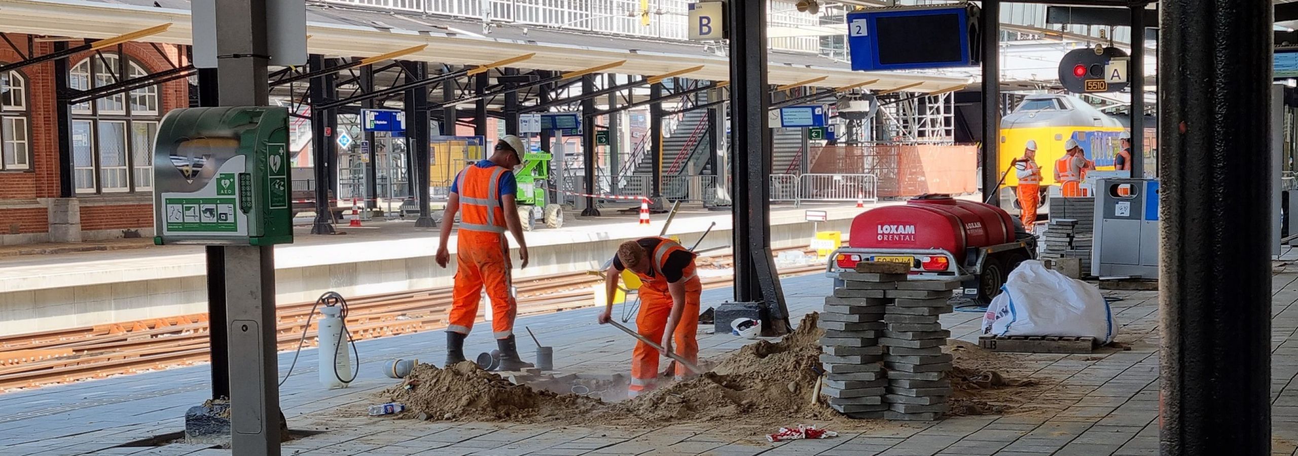 Werk aan het spoor