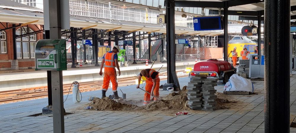 Werk aan het spoor